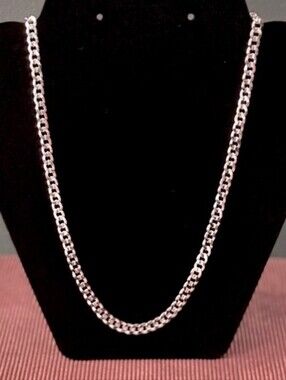 24” 4.5mm STERLING SILVER NECKLACE STAMPED 925 - NEW!